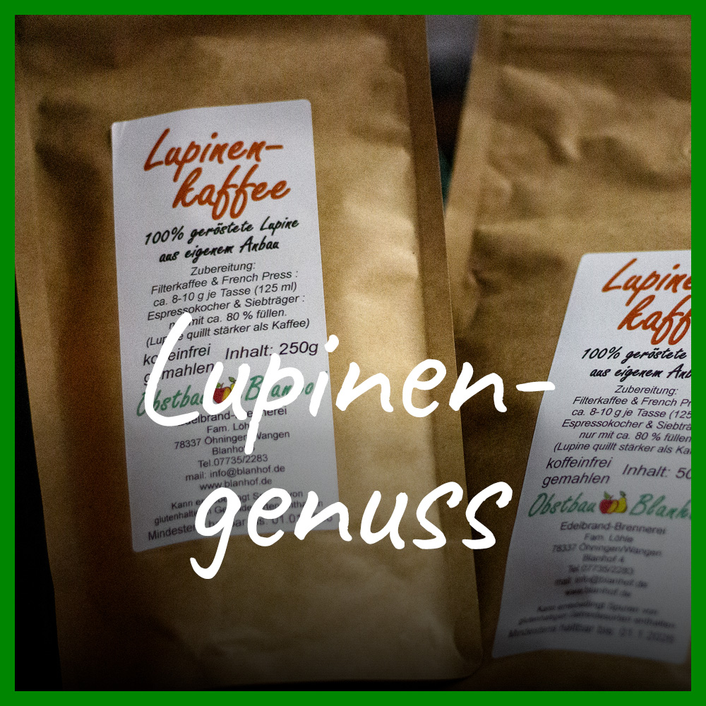 Unser hauseigener Lupinenkaffee, ein koffeinfreier Genuss