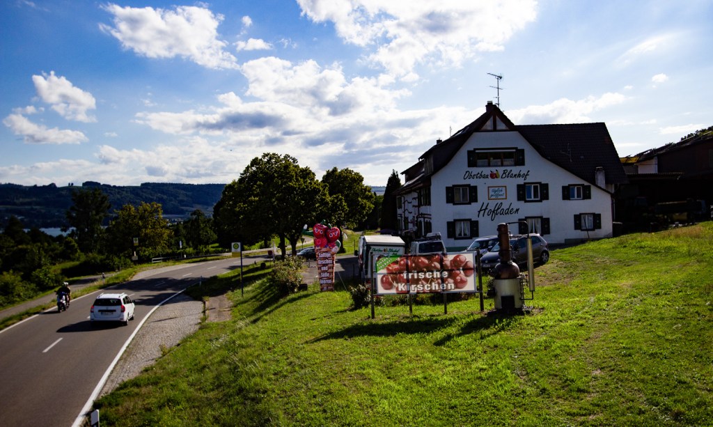 Obstbau Blanhof auf der Höri, direkt an der L192